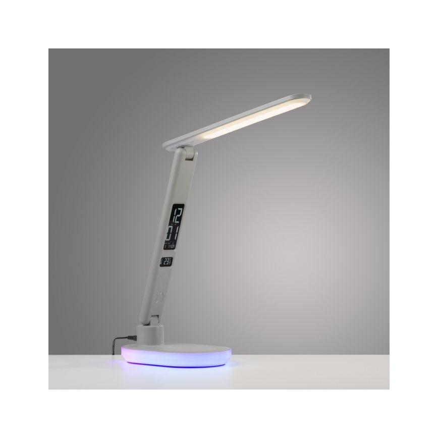 JUST LIGHT. 11018-16 - LED RGBW Touch-Tischleuchte mit kabelloser Ladefunktion TINA LED/4W/230V weiß