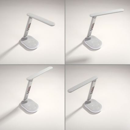 JUST LIGHT. 11018-16 - LED RGBW Touch-Tischleuchte mit kabelloser Ladefunktion TINA LED/4W/230V weiß