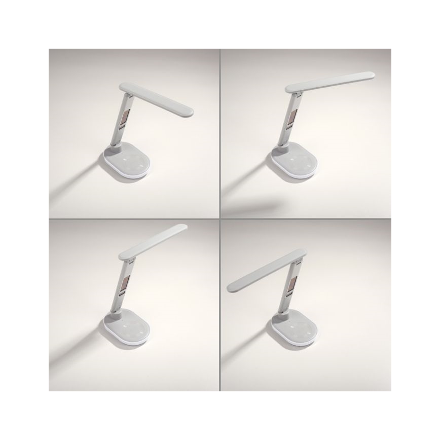 JUST LIGHT. 11018-16 - LED RGBW Touch-Tischleuchte mit kabelloser Ladefunktion TINA LED/4W/230V weiß