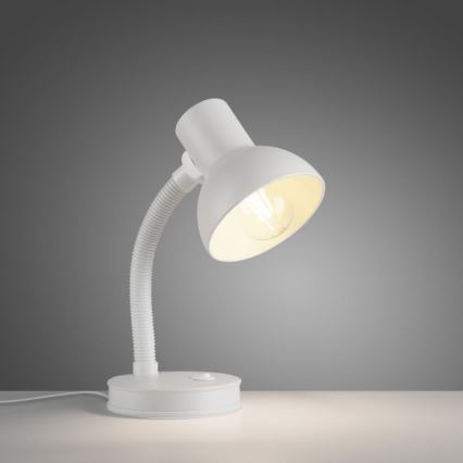 JUST LIGHT. 11080-16 - Flexibele Tischlampe FLEXI 1xE27/25W/230V Weiß