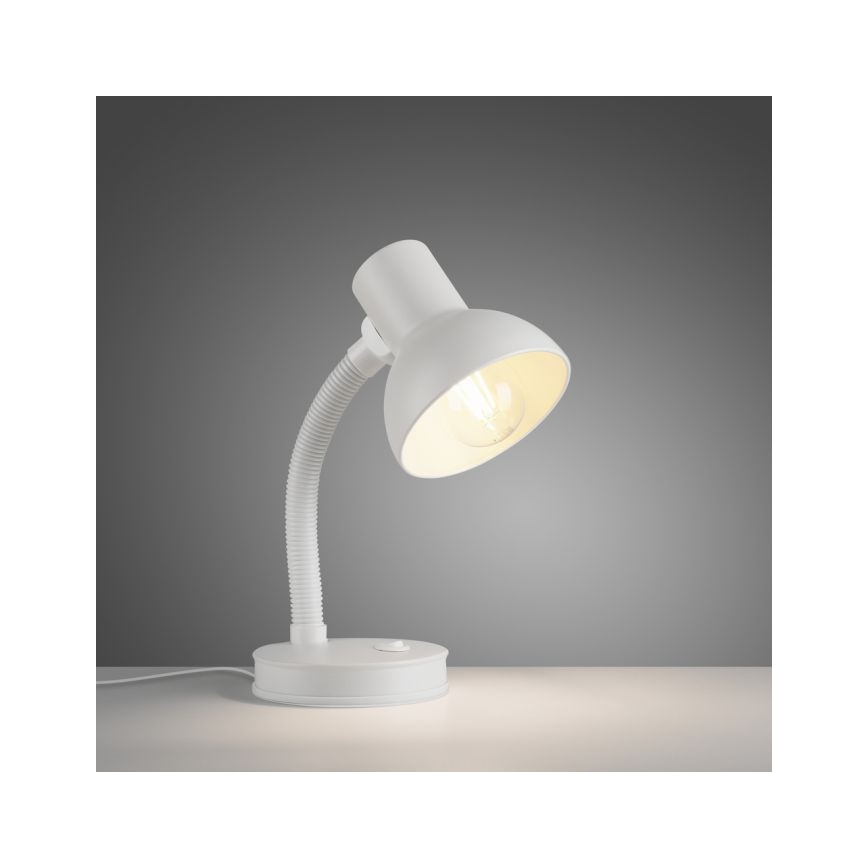 JUST LIGHT. 11080-16 - Flexibele Tischlampe FLEXI 1xE27/25W/230V Weiß