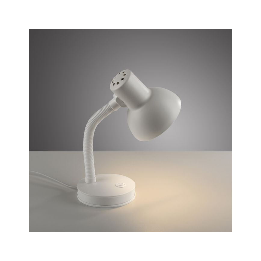 JUST LIGHT. 11080-16 - Flexibele Tischlampe FLEXI 1xE27/25W/230V Weiß
