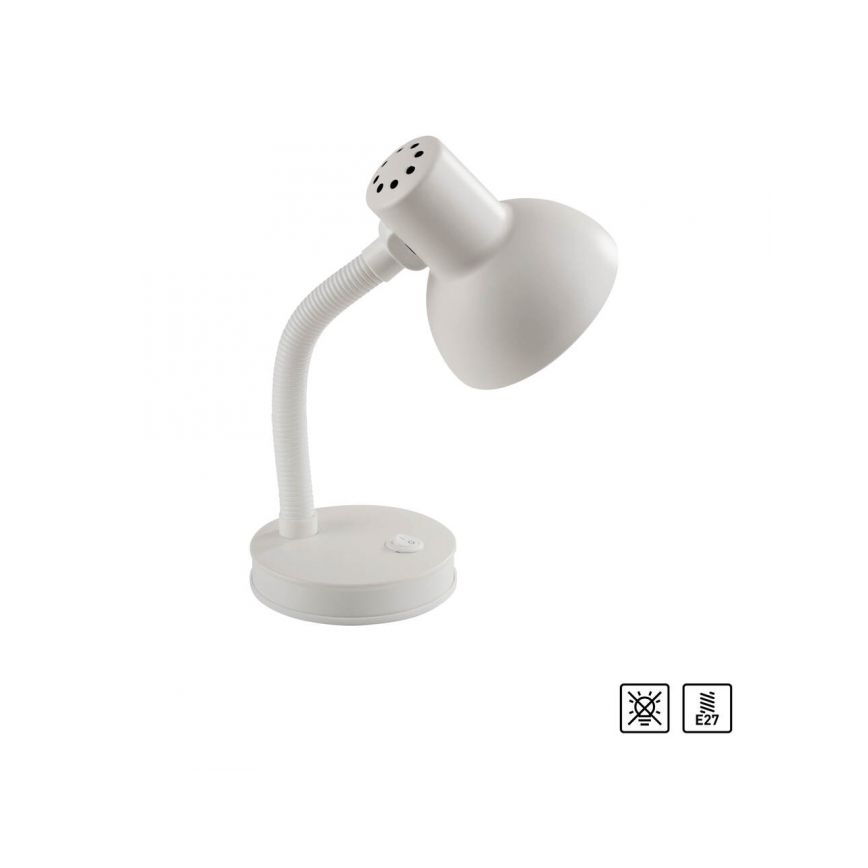 JUST LIGHT. 11080-16 - Flexibele Tischlampe FLEXI 1xE27/25W/230V Weiß