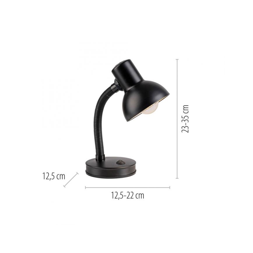 JUST LIGHT. 11080-18 - FLEXI Tischlampe 1xE27/25W/230V schwarz