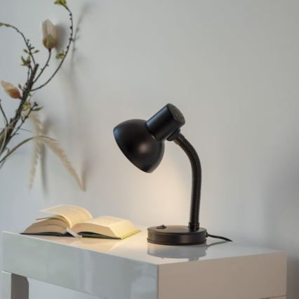 JUST LIGHT. 11080-18 - Verstellbare Tischlampe FLEXI 1xE27/25W/230V, schwarz