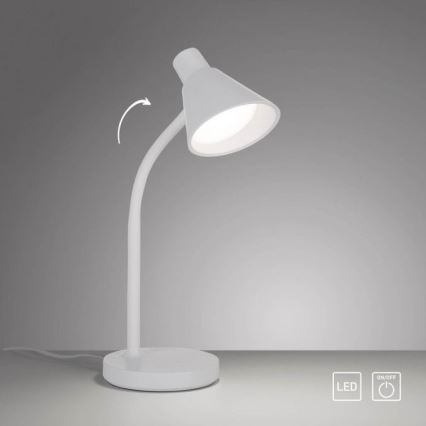 JUST LIGHT. 11248-16 - Flexibele LED-Schreibtischlampe PIXIE LED/4,5W/230V in Weiß