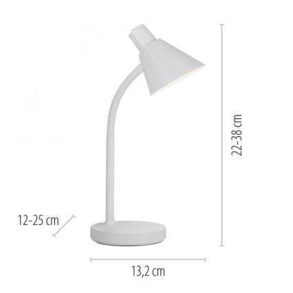 JUST LIGHT. 11248-16 - Flexibele LED-Schreibtischlampe PIXIE LED/4,5W/230V in Weiß