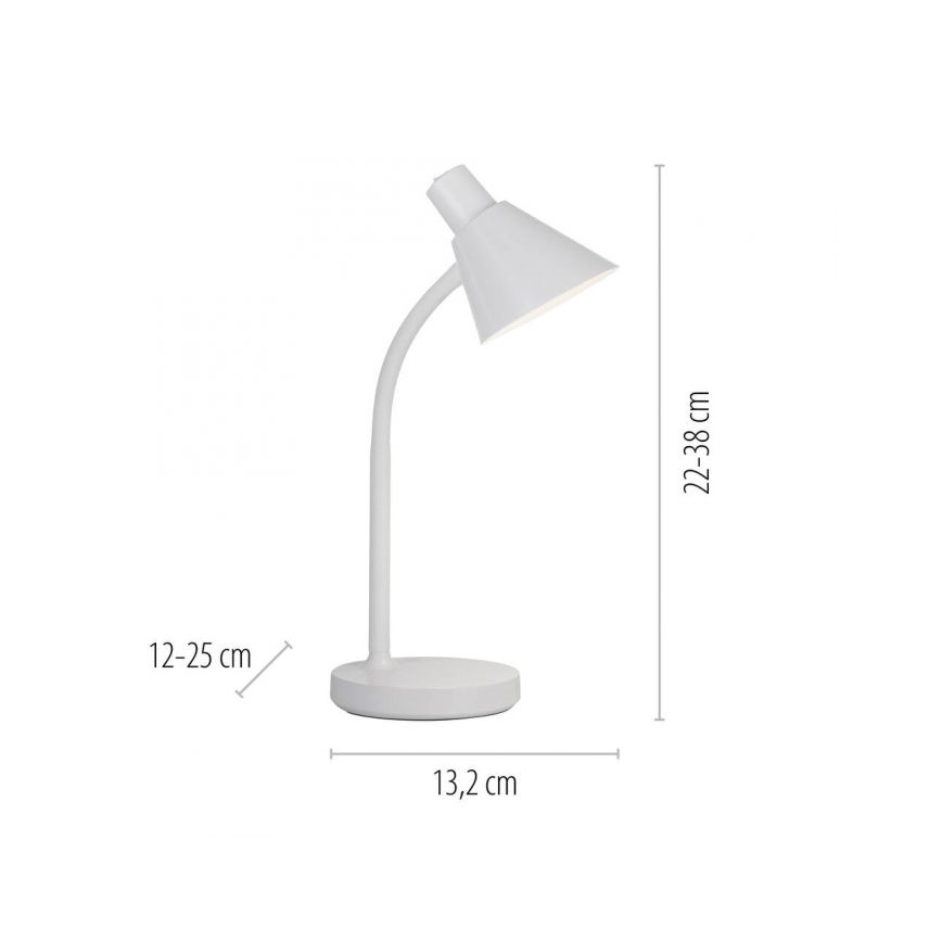 JUST LIGHT. 11248-16 - Flexibele LED-Schreibtischlampe PIXIE LED/4,5W/230V in Weiß