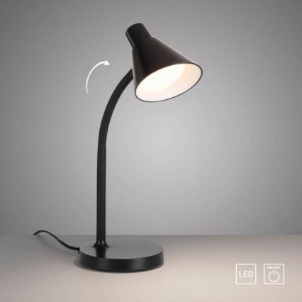 JUST LIGHT. 11248-18 - LED Flexibler Schreibtischlampe PIXIE LED/4,5W/230V schwarz