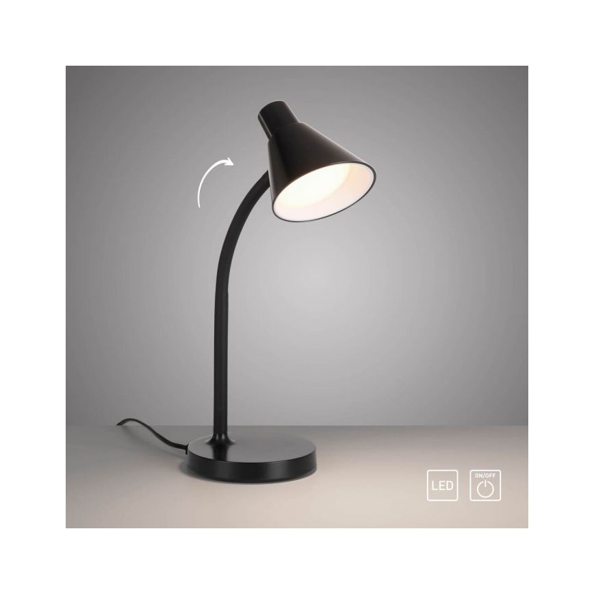JUST LIGHT. 11248-18 - LED Flexibler Schreibtischlampe PIXIE LED/4,5W/230V schwarz