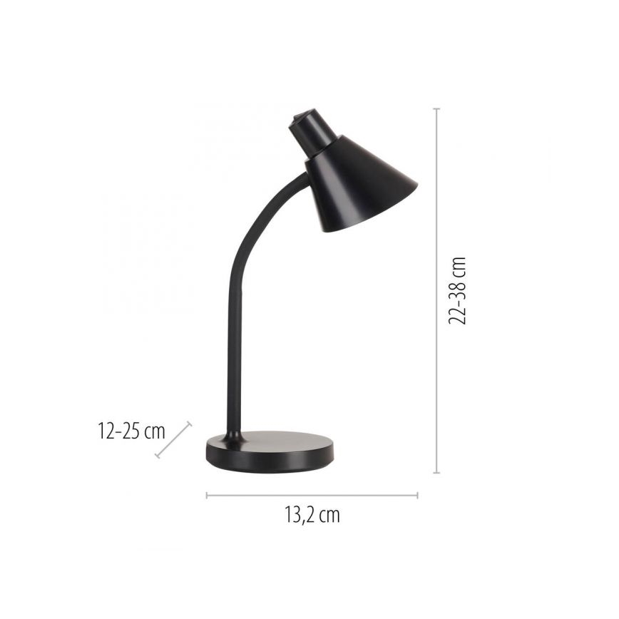 JUST LIGHT. 11248-18 - LED Flexibler Schreibtischlampe PIXIE LED/4,5W/230V schwarz
