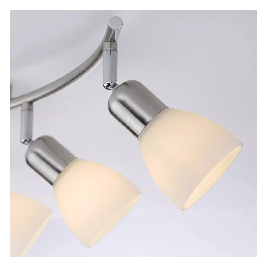 JUST LIGHT. 11953-55 - Spotleuchte KARO 3xE14/40W/230V matt-chrom