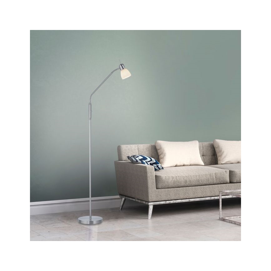 JUST LIGHT. 11956-55 - Stehleuchte KARO 1xE14/40W/230V matt Chrom