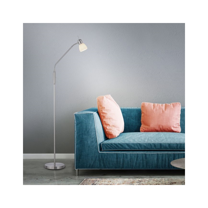 JUST LIGHT. 11956-55 - Stehleuchte KARO 1xE14/40W/230V matt Chrom