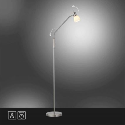 JUST LIGHT. 11956-55 - Stehleuchte KARO 1xE14/40W/230V matt Chrom