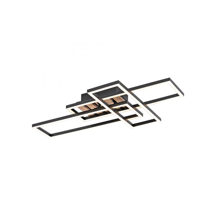 JUST LIGHT. 14051-79 - LED-Deckenleuchte AKUSTIKA LED/20,5W/230V Eiche/Schwarz