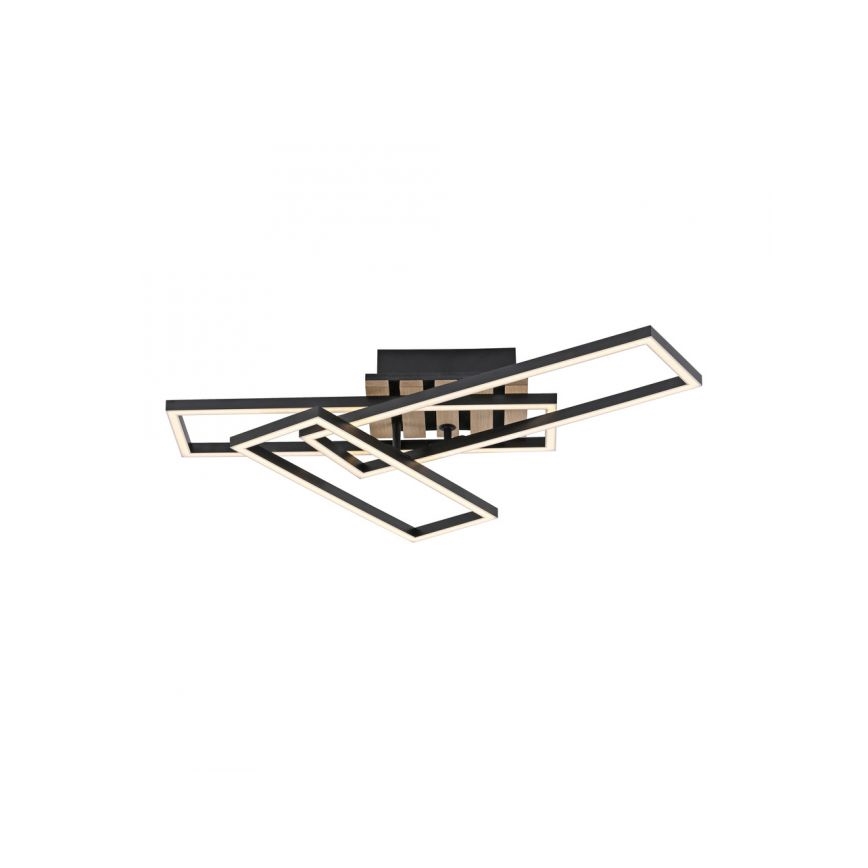 JUST LIGHT. 14051-79 - LED-Deckenleuchte AKUSTIKA LED/20,5W/230V Eiche/Schwarz
