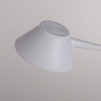 JUST LIGHT. 14414-16 - Dimmbare, flexible Touch-Tischlampe mit PUCKI induktivem Ladegerät, 4,5W, 230V in Weiß