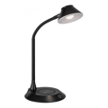 JUST LIGHT. 14414-18 - Dimmbare flexible Tischlampe mit kabelloser Ladung PUCKI LED/4,5W/230V schwarz