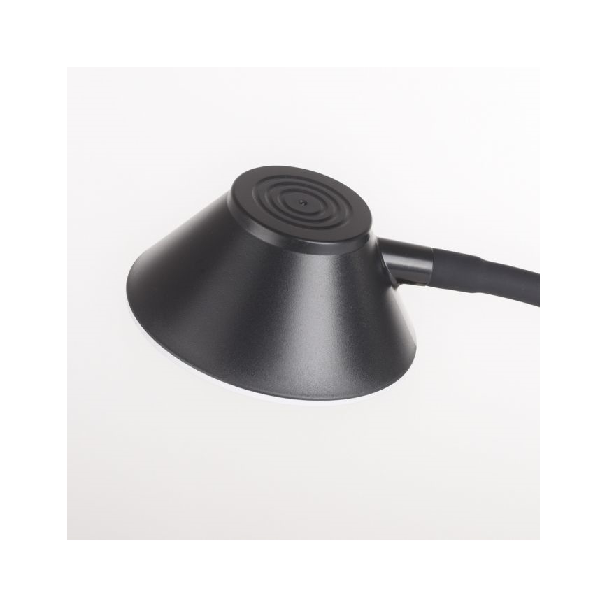 JUST LIGHT. 14414-18 - LED Dimmbare flexible Touch-Tischlampe mit kabellosem Laden PUCKI LED/4,5W/230V schwarz
