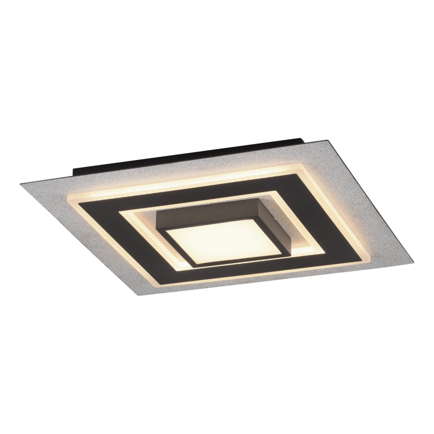 JUST LIGHT. 14439-21 - LED-Deckenleuchte CICHIO LED/18,5W/230V + LED/9W 40x40 cm schwarz