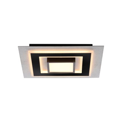 JUST LIGHT. 14439-21 - LED-Deckenleuchte CICHIO LED/18,5W/230V + LED/9W 40x40 cm schwarz