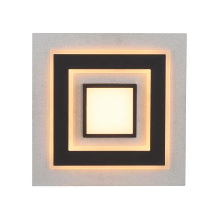 JUST LIGHT. 14439-21 - LED-Deckenleuchte CICHIO LED/18,5W/230V + LED/9W 40x40 cm schwarz