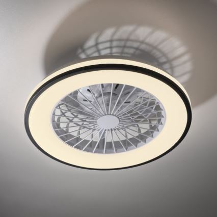 JUST LIGHT. 14447-18 - LED RGBW dimmbarer Deckenventilator mit Licht LENO LED/44W/230V 3000-6500K Ø 48,6 cm weiß + Fernbedienung