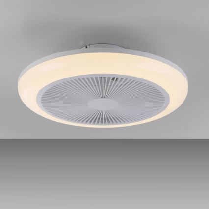 JUST LIGHT. 14623-16 - LED RGBW dimmbarer Deckenventilator mit Licht BRENDA LED/22W/230V 3000-6000K Ø 46 cm weiß + Fernbedienung
