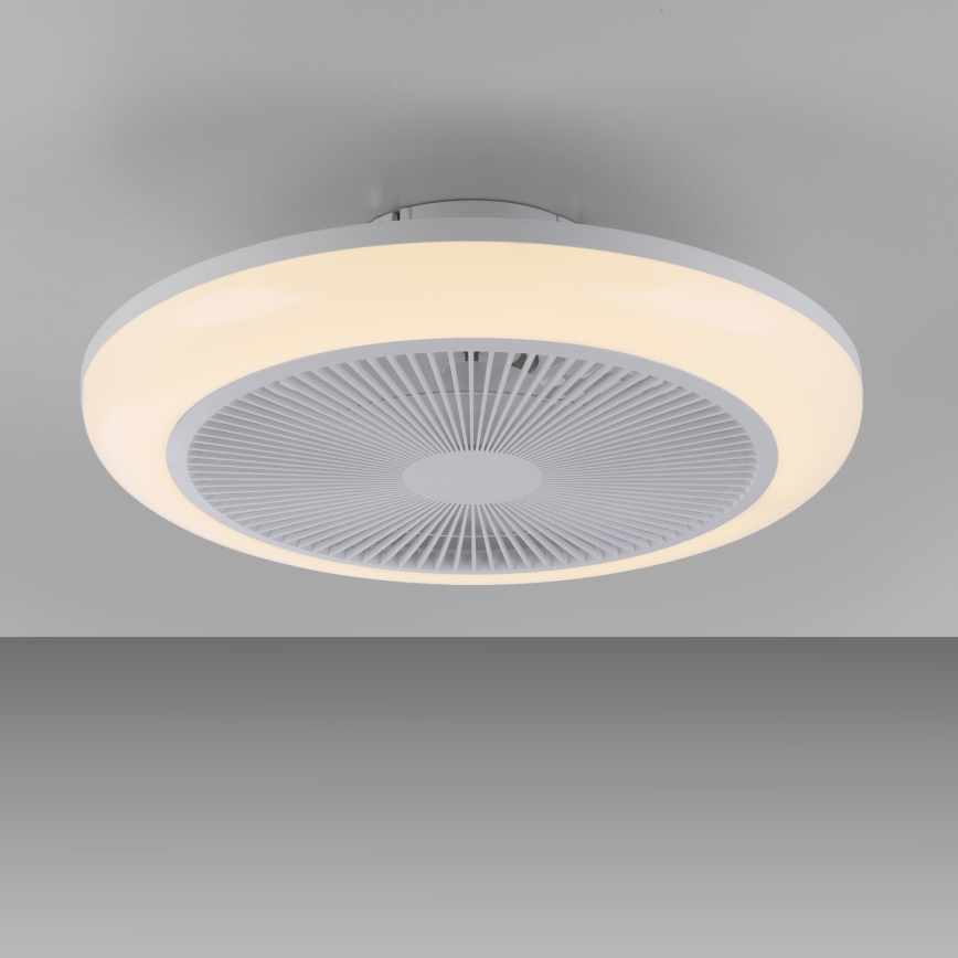 JUST LIGHT. 14623-16 - LED RGBW dimmbarer Deckenventilator mit Licht BRENDA LED/22W/230V 3000-6000K Ø 46 cm weiß + Fernbedienung