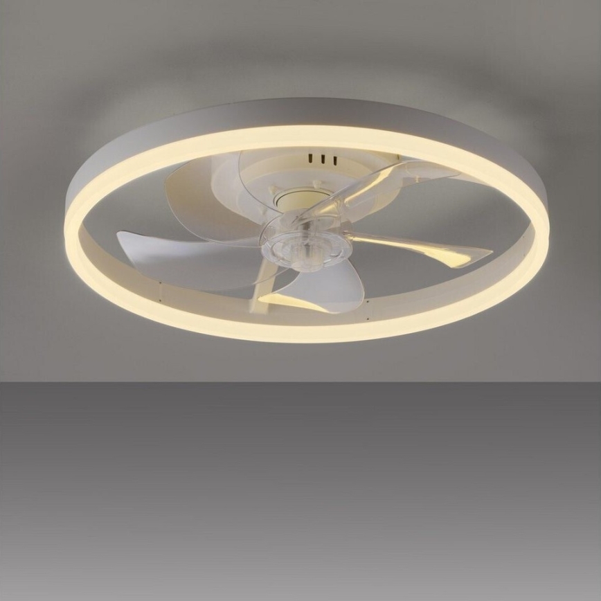JUST LIGHT. 14624-16 - Dimmbarer LED-Deckenventilator mit Licht RITA LED/22W/230V 3000-6000K Ø 50 cm weiß + Fernbedienung