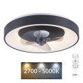 JUST LIGHT. 14644-18 - Dimmbare LED-Deckenleuchte mit Ventilator VENIKA LED/36W/230V d 48,6 cm 2700-5000K + Fernbedienung