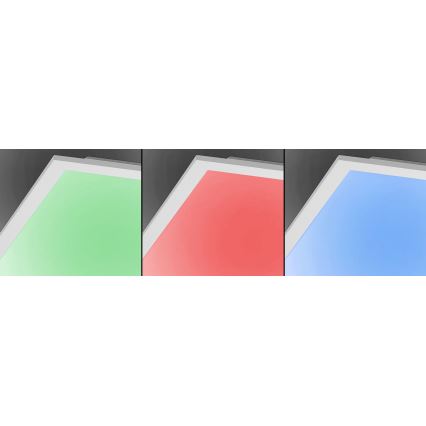 JUST LIGHT. 14680-16 - Dimmbares Anbaupanel (LED RGB) LOLA FLAT LED/18W/230V 2700-5000K + Fernbedienung