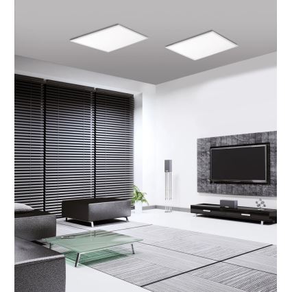 JUST LIGHT. 14681-16 - Dimmbares Anbaupanel (LED RGB) LOLA FLAT LED/28W/230V 2700-5000K + Fernbedienung