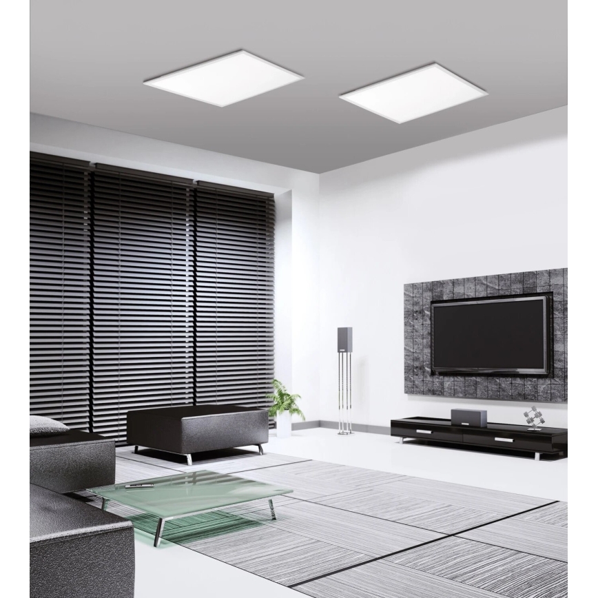 JUST LIGHT. 14681-16 - Dimmbares Anbaupanel (LED RGB) LOLA FLAT LED/28W/230V 2700-5000K + Fernbedienung
