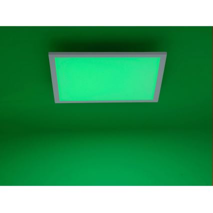 JUST LIGHT. 14681-16 - Dimmbares Anbaupanel (LED RGB) LOLA FLAT LED/28W/230V 2700-5000K + Fernbedienung