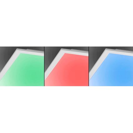 JUST LIGHT. 14681-16 - Dimmbares Anbaupanel (LED RGB) LOLA FLAT LED/28W/230V 2700-5000K + Fernbedienung