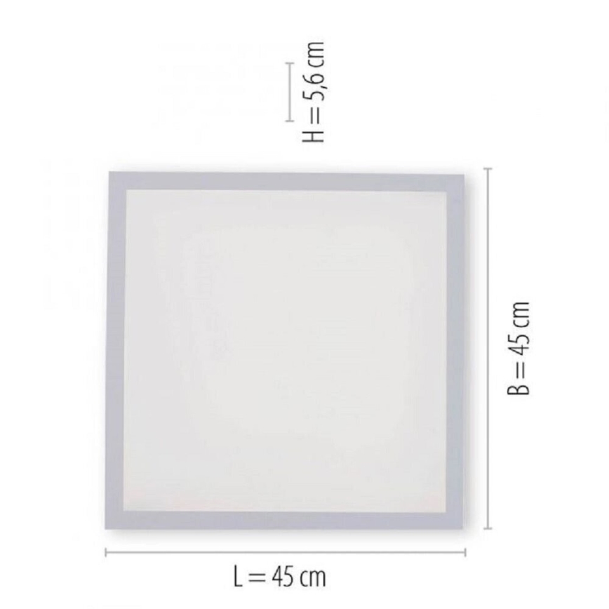JUST LIGHT. 14681-16 - Dimmbares Anbaupanel (LED RGB) LOLA FLAT LED/28W/230V 2700-5000K + Fernbedienung