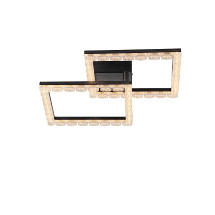 JUST LIGHT. 14732-18 - LED-Deckenleuchte GLITRA LED/17,5W/230V 37,6x37,6 cm schwarz