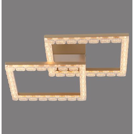 JUST LIGHT. 14732-60 - LED-Deckenleuchte GLITRA LED/17,5W/230V 37,6x37,6 cm goldfarben