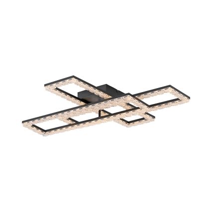 JUST LIGHT. 14733-18 - LED Deckenleuchte GLITRA LED/35W/230V 57x72 cm schwarz