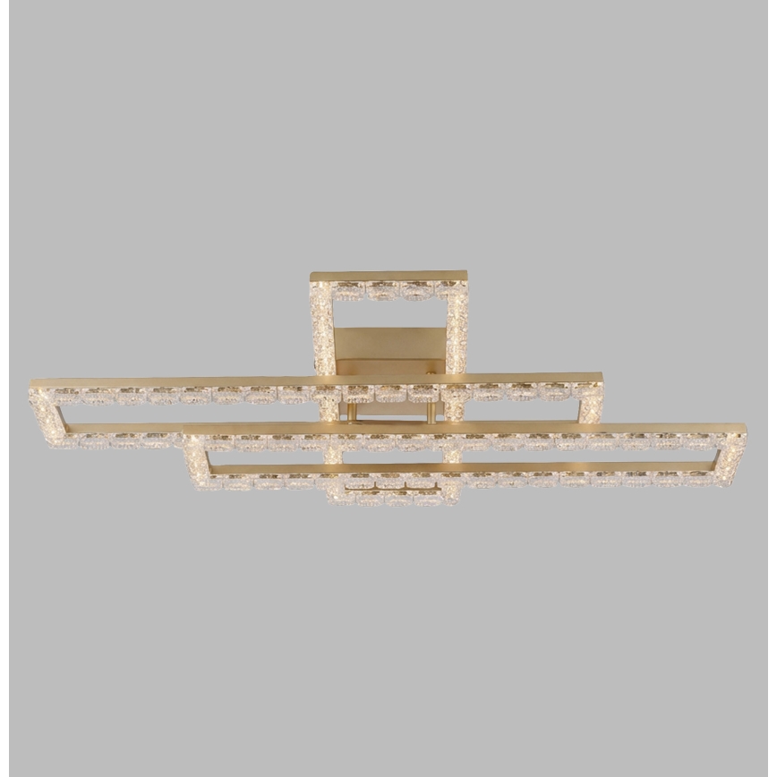 JUST LIGHT. 14733-60 - LED Deckenleuchte GLITRA LED/35W/230V 57,25x72,05 cm goldfarben