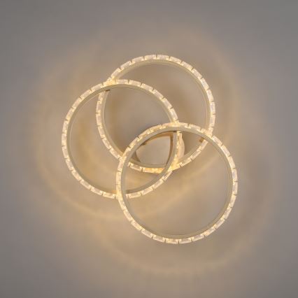 JUST LIGHT. 14734-60 - LED-Deckenleuchte GLITRA LED/37W/230V Ø 50 cm goldfarben