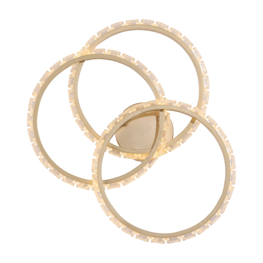 JUST LIGHT. 14734-60 - LED-Deckenleuchte GLITRA LED/37W/230V Ø 50 cm goldfarben