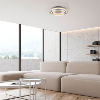 JUST LIGHT. 15089-21 - LED Deckenleuchte CICHIO LED/36W/230V Ø 40 cm mattchrom