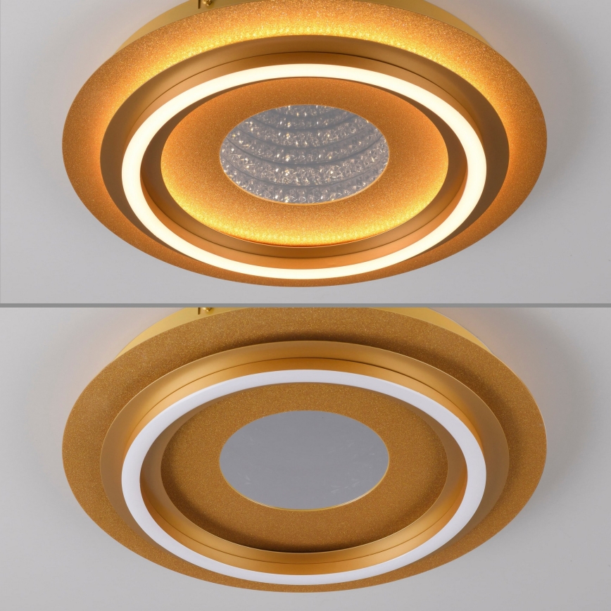 JUST LIGHT. 15089-60 - LED-Deckenleuchte CICHIO LED/36W/230V Ø 40 cm goldfarben