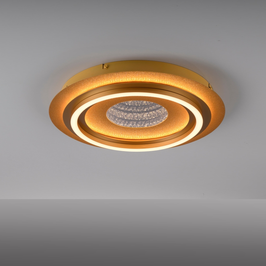 JUST LIGHT. 15089-60 - LED-Deckenleuchte CICHIO LED/36W/230V Ø 40 cm goldfarben