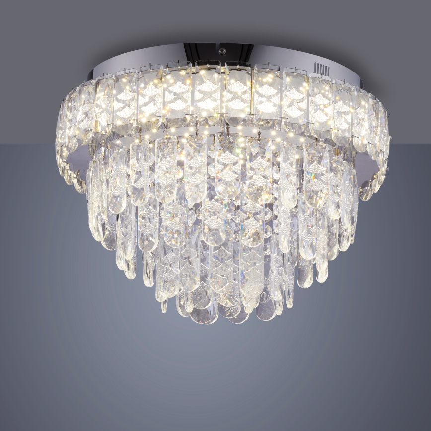 JUST LIGHT. 15092-17 - LED Deckenleuchte KULUNKA LED/33W/230V Ø 38 cm glänzender Chrom
