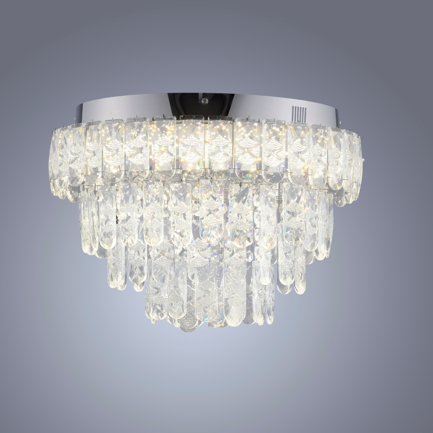 JUST LIGHT. 15092-17 - LED Deckenleuchte KULUNKA LED/33W/230V Ø 38 cm glänzender Chrom