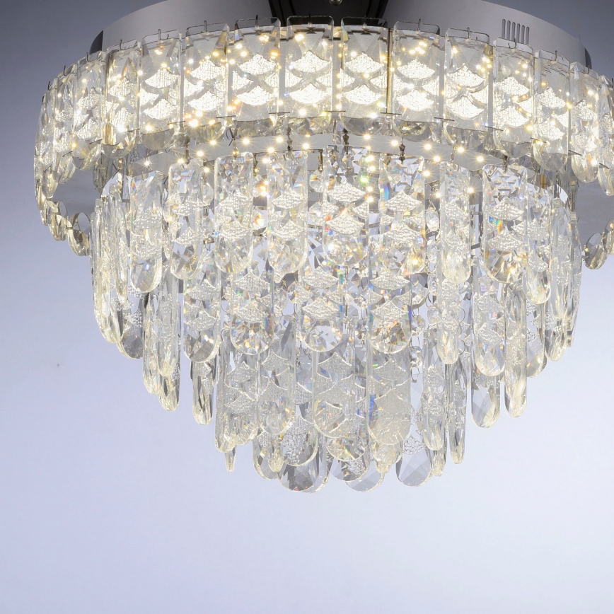 JUST LIGHT. 15092-17 - LED Deckenleuchte KULUNKA LED/33W/230V Ø 38 cm glänzender Chrom